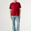 T-Shirt mit lockerer Passform und Brusttasche