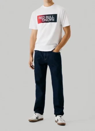 T-Shirt mit Logo im Farbverlauf