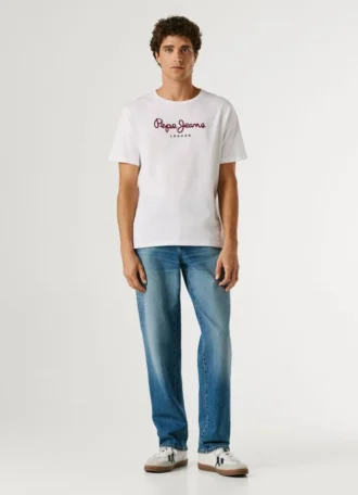 T-Shirt mit Logo in Regular Fit