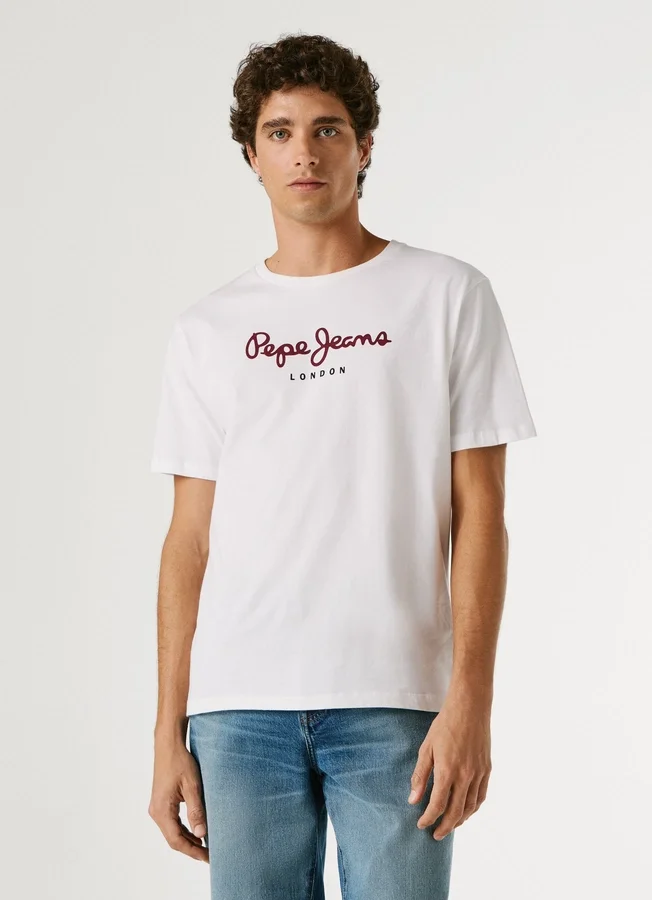 T-Shirt mit Logo in Regular Fit T-Shirt mit Logo in Regular Fit