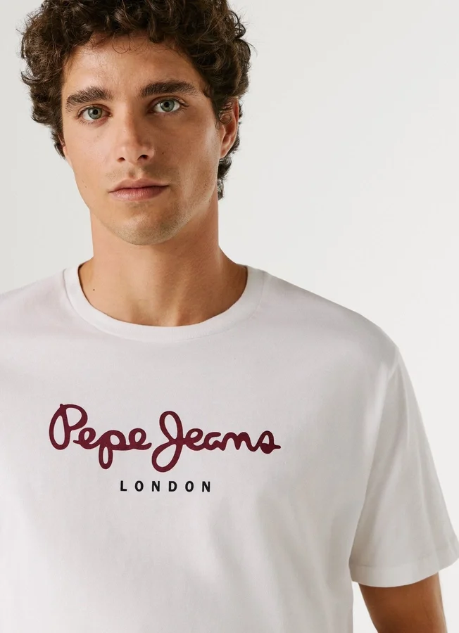 T-Shirt mit Logo in Regular Fit T-Shirt mit Logo in Regular Fit