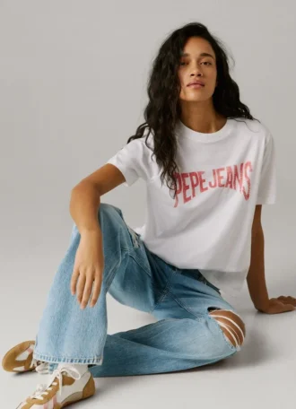 T-Shirt mit Logo-Print