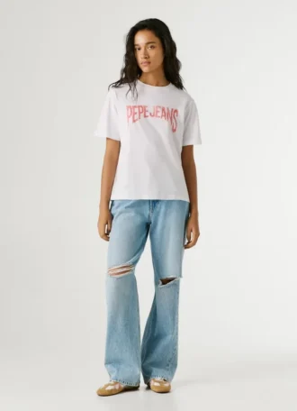 T-Shirt mit Logo-Print