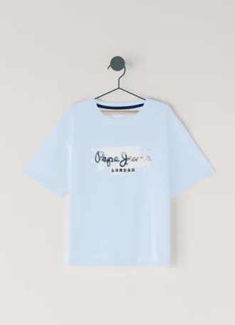 T-Shirt mit Logo-Print in lockerer Passform