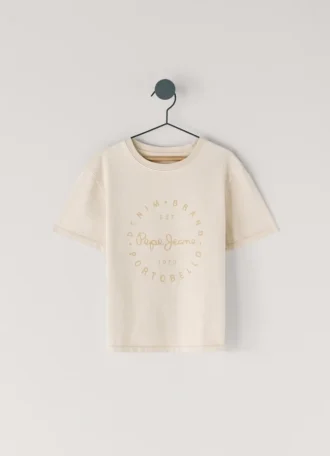 T-Shirt mit Logo-Print in lockerer Passform