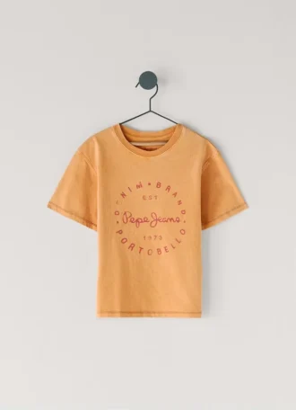 T-Shirt mit Logo-Print in lockerer Passform