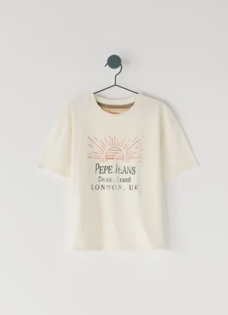 T-Shirt mit Logo-Print in lockerer Passform