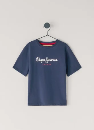 T-Shirt mit Logo-Print in Regular-Passform