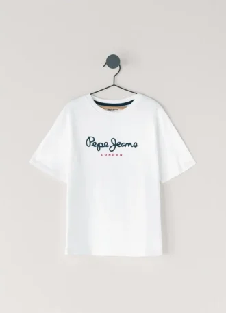 T-Shirt mit Logo-Print in Regular-Passform