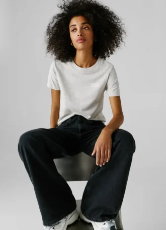 T-Shirt mit Logo-Print in Regular-Passform