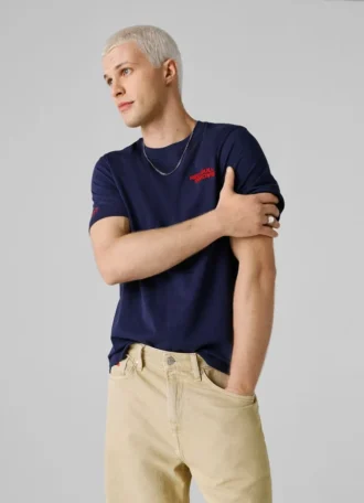T-Shirt mit Logo-Print in Regular-Passform