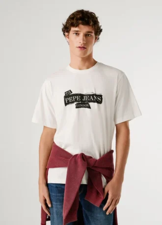 T-Shirt mit Logo-Print in Regular-Passform