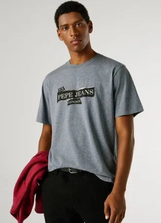 T-Shirt mit Logo-Print in Regular-Passform