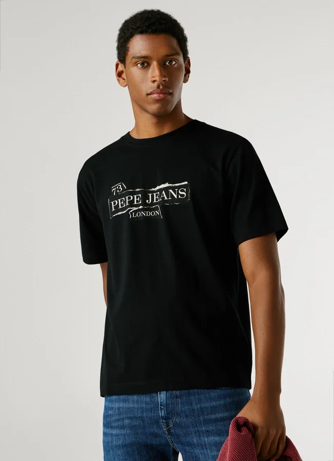 T-Shirt mit Logo-Print in Regular-Passform T-Shirt mit Logo-Print in Regular-Passform