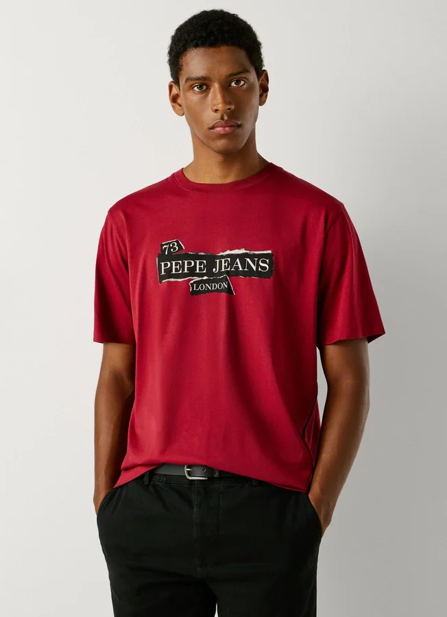 T-Shirt mit Logo-Print in Regular-Passform T-Shirt mit Logo-Print in Regular-Passform