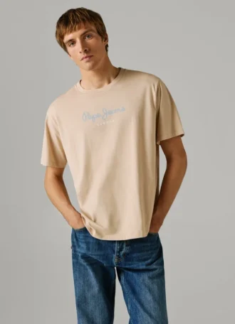 T-Shirt mit Logo-Print in Regular-Passform