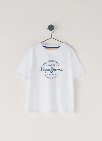 T-Shirt mit Logo-Print in Regular-Passform