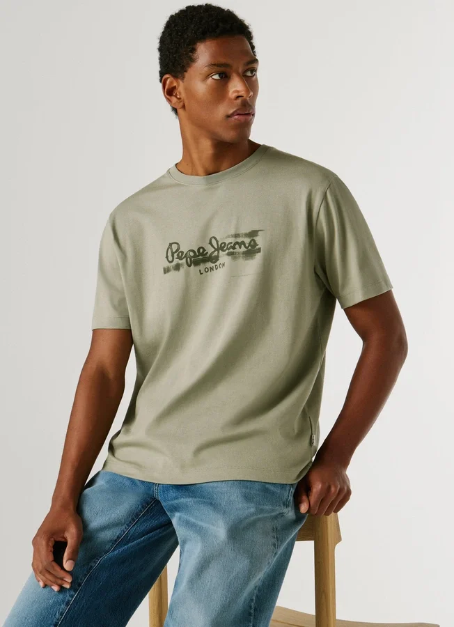 T-Shirt mit Logo-Print in Regular-Passform T-Shirt mit Logo-Print in Regular-Passform