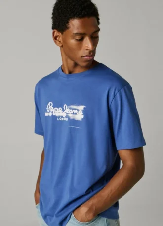 T-Shirt mit Logo-Print in Regular-Passform