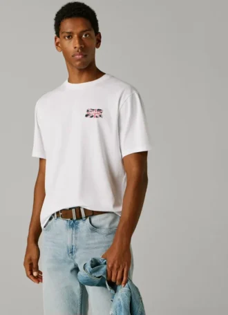 T-Shirt mit Logo-Print in Regular-Passform