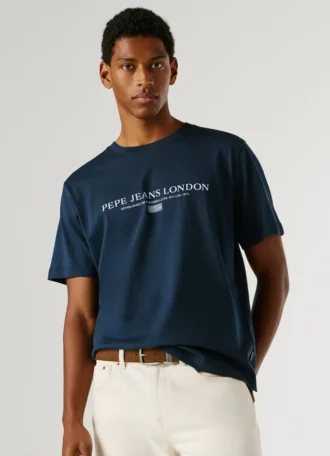 T-Shirt mit Logo-Print in Regular-Passform