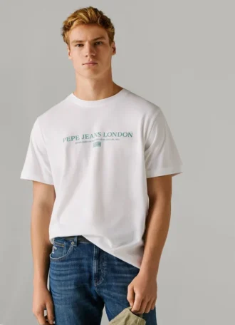 T-Shirt mit Logo-Print in Regular-Passform