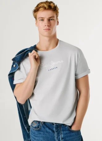 T-Shirt mit Logo-Print in Regular-Passform
