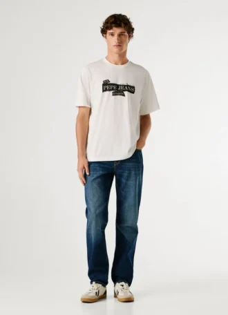 T-Shirt mit Logo-Print in Regular-Passform