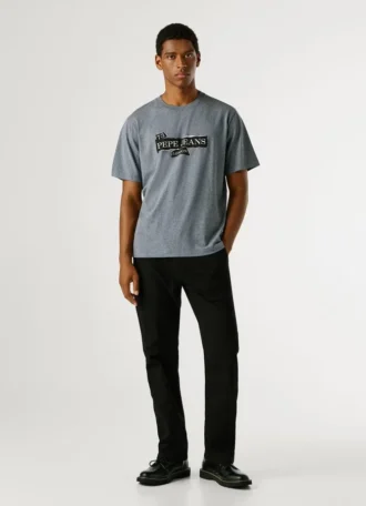 T-Shirt mit Logo-Print in Regular-Passform