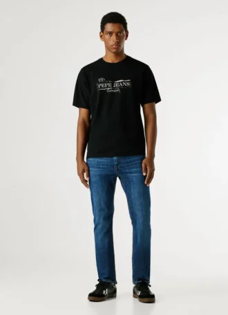 T-Shirt mit Logo-Print in Regular-Passform