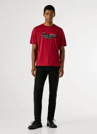 T-Shirt mit Logo-Print in Regular-Passform