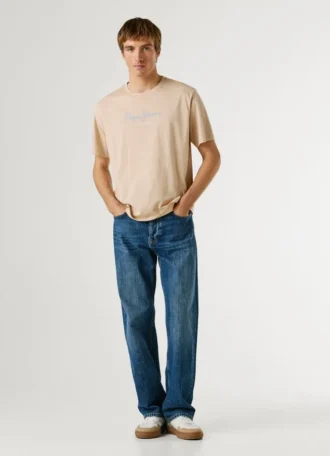 T-Shirt mit Logo-Print in Regular-Passform