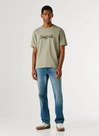 T-Shirt mit Logo-Print in Regular-Passform