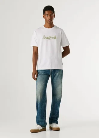 T-Shirt mit Logo-Print in Regular-Passform