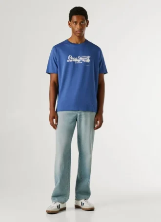 T-Shirt mit Logo-Print in Regular-Passform