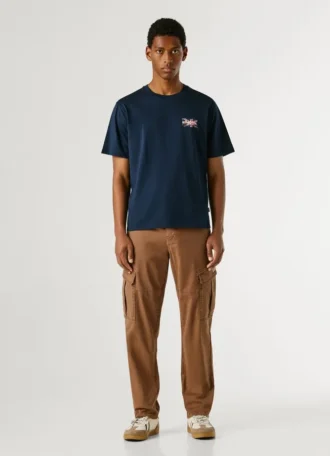 T-Shirt mit Logo-Print in Regular-Passform