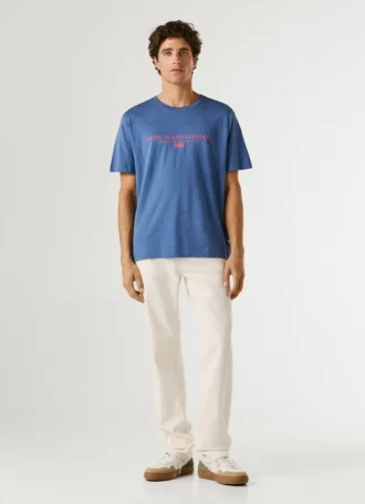 T-Shirt mit Logo-Print in Regular-Passform