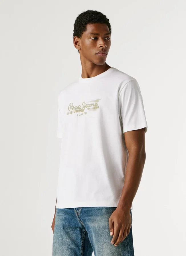 T-Shirt mit Logo-Print in Regular-Passform T-Shirt mit Logo-Print in Regular-Passform