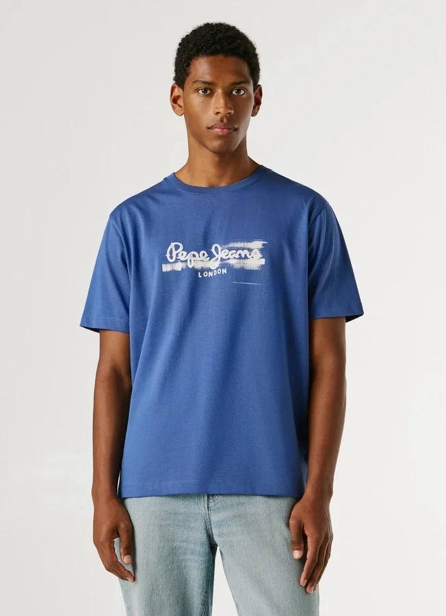 T-Shirt mit Logo-Print in Regular-Passform T-Shirt mit Logo-Print in Regular-Passform