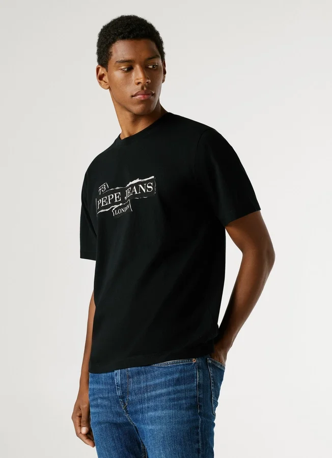 T-Shirt mit Logo-Print in Regular-Passform T-Shirt mit Logo-Print in Regular-Passform