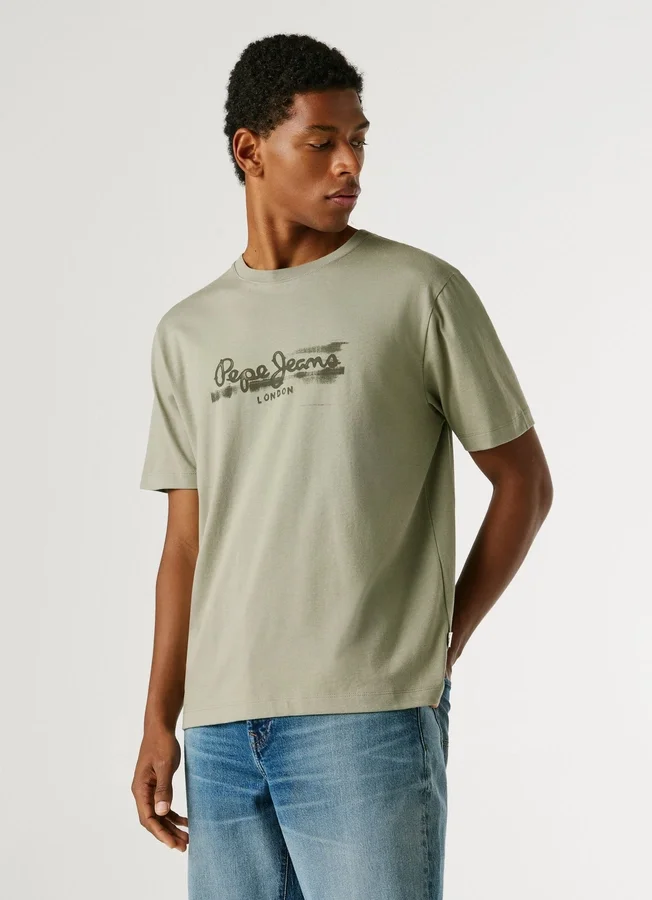 T-Shirt mit Logo-Print in Regular-Passform T-Shirt mit Logo-Print in Regular-Passform