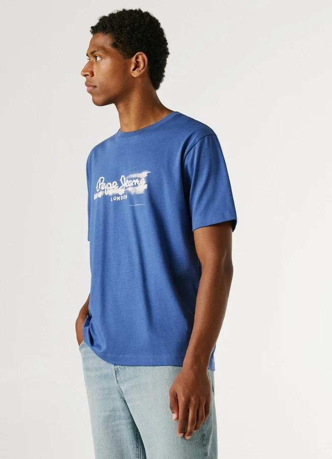 T-Shirt mit Logo-Print in Regular-Passform T-Shirt mit Logo-Print in Regular-Passform