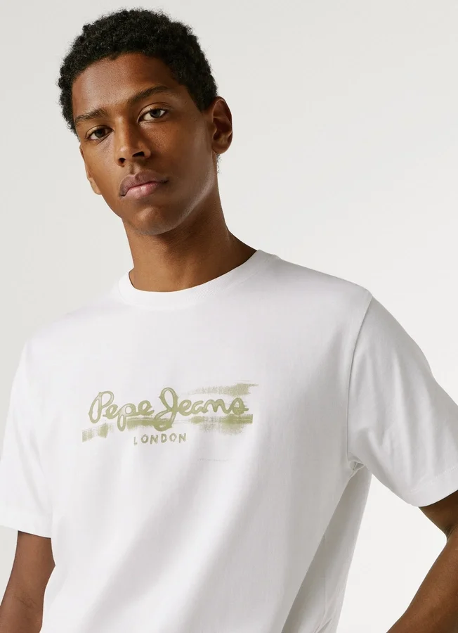 T-Shirt mit Logo-Print in Regular-Passform T-Shirt mit Logo-Print in Regular-Passform