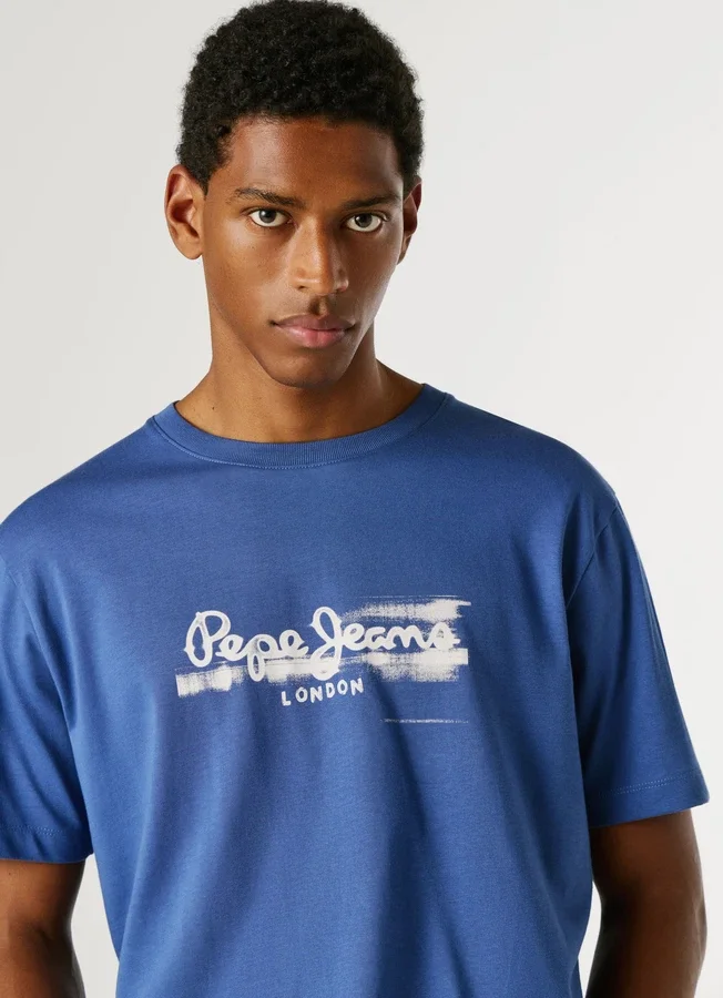 T-Shirt mit Logo-Print in Regular-Passform T-Shirt mit Logo-Print in Regular-Passform