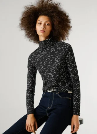 T-Shirt mit Polka-Dot-Print