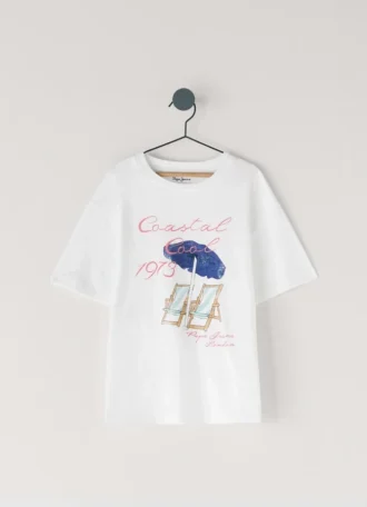 T-Shirt mit Print und lockerer Passform