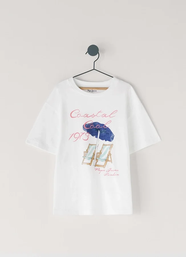 T-Shirt mit Print und lockerer Passform T-Shirt mit Print und lockerer Passform