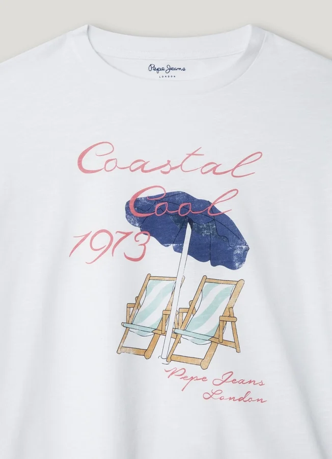 T-Shirt mit Print und lockerer Passform T-Shirt mit Print und lockerer Passform