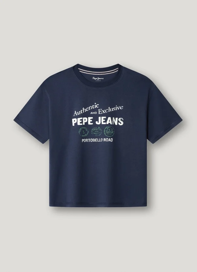 T-Shirt mit Print und lockerer Passform T-Shirt mit Print und lockerer Passform