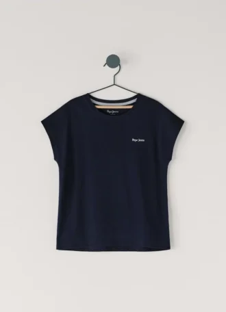 T-Shirt mit Rückenaufdruck in lockerer Passform